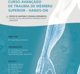 cartaz de curso avançado de trauma de membro superior